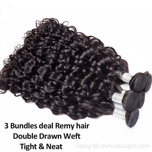 Free Shipping Factory Wholesale Price Human Hair Body Wave Virgin Brazilian Hair In China Water Wave hair extension